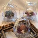 3色選べるドーム型アレンジメント　プリザーブドフラワー　プチギフト　お礼　