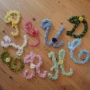 イニシャルフラワー～紡ぐ花～　ウェルカムボードやインテリアにおすすめ　プリザーブドフラワー