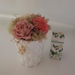 New香るジュエルプリザーブドフラワー～選べるブレンドオイル付～