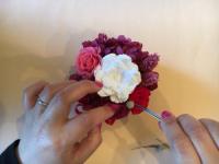 【送料無料】手作りキット　1月シナモンスイーツ風アレンジ　プリザーブドフラワー