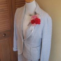 【SALE】入学・結婚式に♪プリザーブドフラワーカラーコサージュ　ルージュピンク