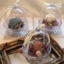 3色選べるドーム型アレンジメント　プリザーブドフラワー　プチギフト　お礼　