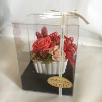 選べる4カラー♪チェックリボンスクエアアレンジ　ケース付