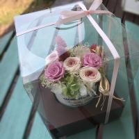 Jaldin～ジャルダン～　クリアケース入り　プリザーブドフラワーアレンジ