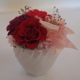 Mermaid～マーメイド～　プリザーブドフラワーBOX付アレンジ　=エレガント=