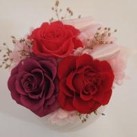 Mermaid～マーメイド～　プリザーブドフラワーBOX付アレンジ　=エレガント=