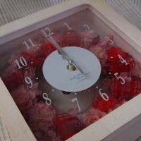 お祝ギフト人気No.1! 時を刻むお花【花時計・シャビー】キュート