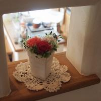 Pink Heat～ピンクハート～クリアケース付プリザーブドフラワーアレンジ/ホットピンク