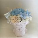 ロイヤルプリンセス　ブルー　プリザーブドフラワーアレンジ　クリアケース付