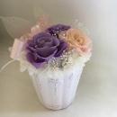 ロイヤルプリンセス　パープル　プリザーブドフラワーアレンジ　クリアケース付