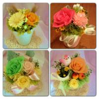 カラー選べるセミオーダープリザーブドフラワーアレンジ