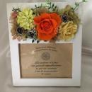 ナチュラルフラワーフォトフレーム　プリザーブドフラワー