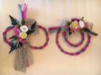 【送料無料】手作りキット　12月お正月のしめ飾りアレンジ　プリザーブドフラワー