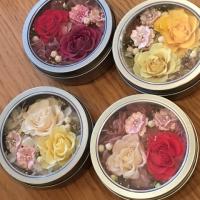 マグネットスパイスケース　プリザーブドフラワーアレンジ